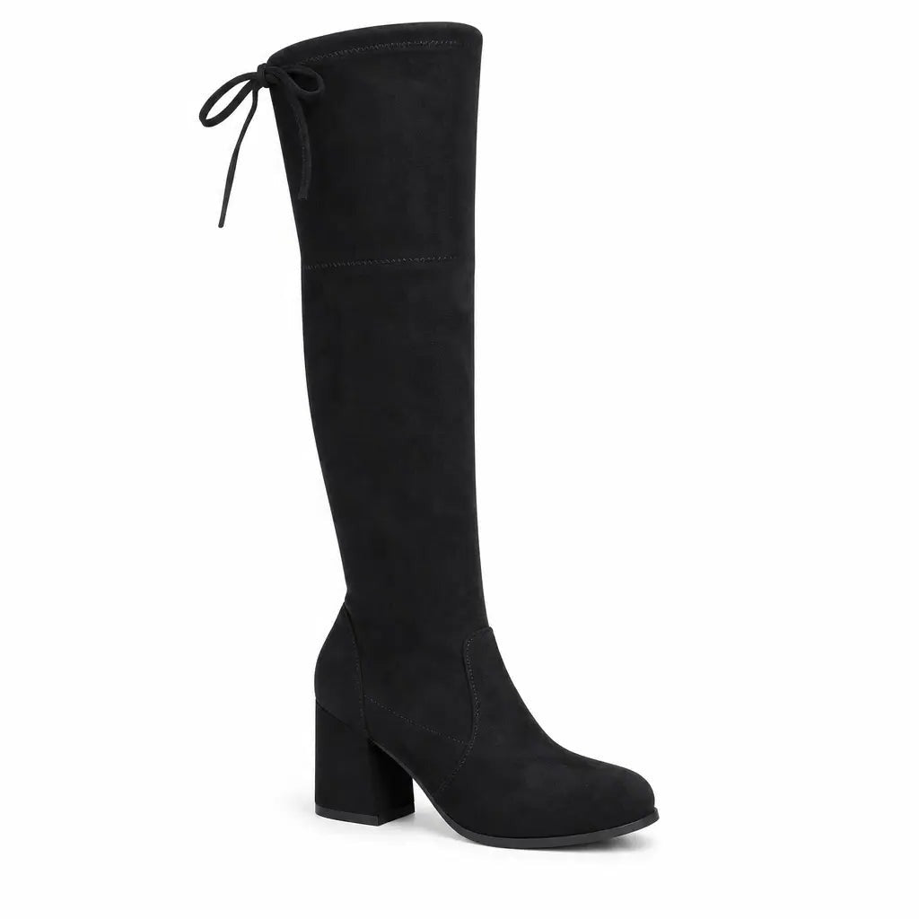 Jennifer | Women's Block Heel Over the Knee Boots