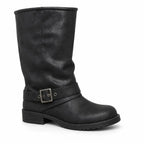 Colleen | Women's Slouch Buckle Knee-High Boots