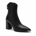 Catherine | Women's Ankle Boots Pointed Toe Metal Tip