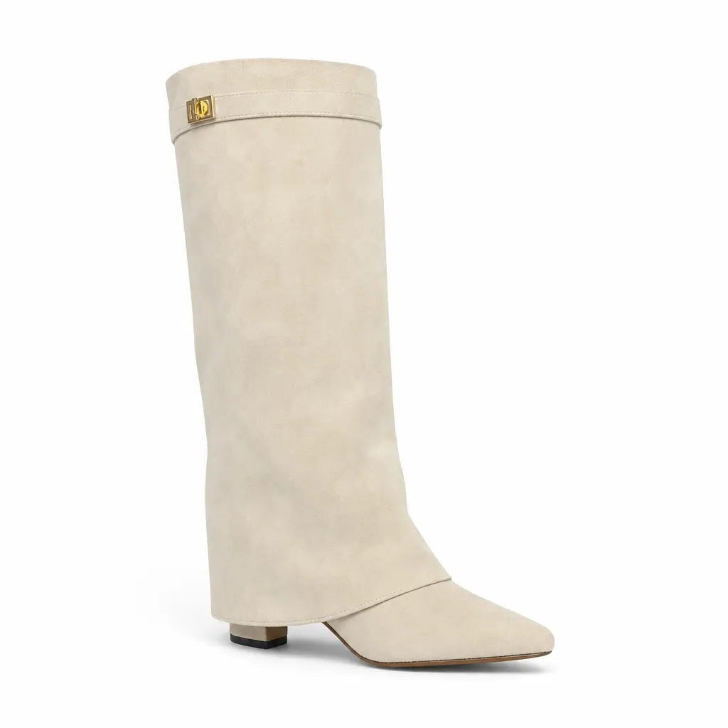 Greta | Women's Fold-Over Knee-High Boots