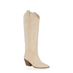 Eliza | Women's Embroidered Knee-High Boots