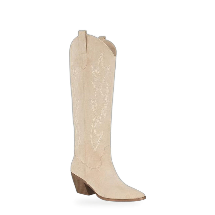 Eliza | Women's Embroidered Knee-High Boots