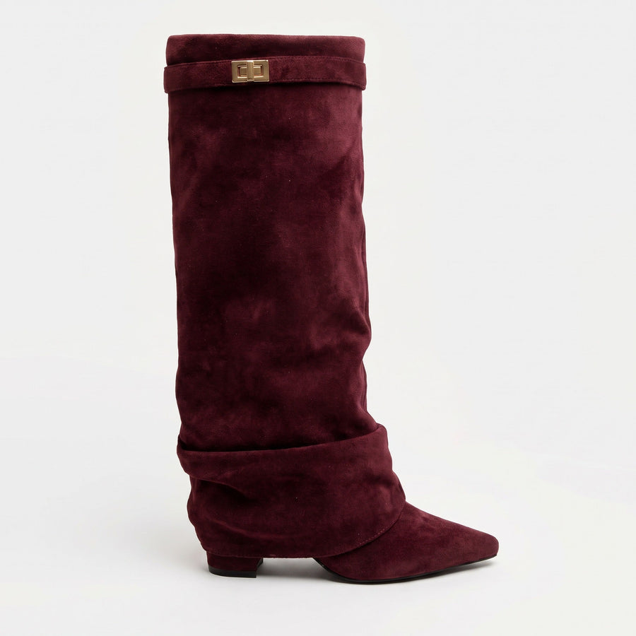 Andrea | Women's Buckle Knee-High Boots