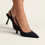 Abigail Womens Comfort Block Heels