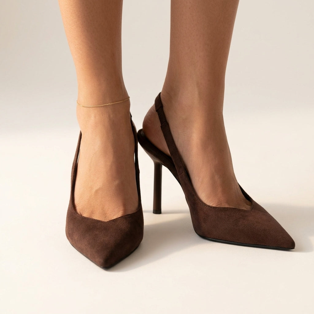 Abigail Womens Comfort Block Heels