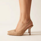 Abigail Womens Comfort Block Heels