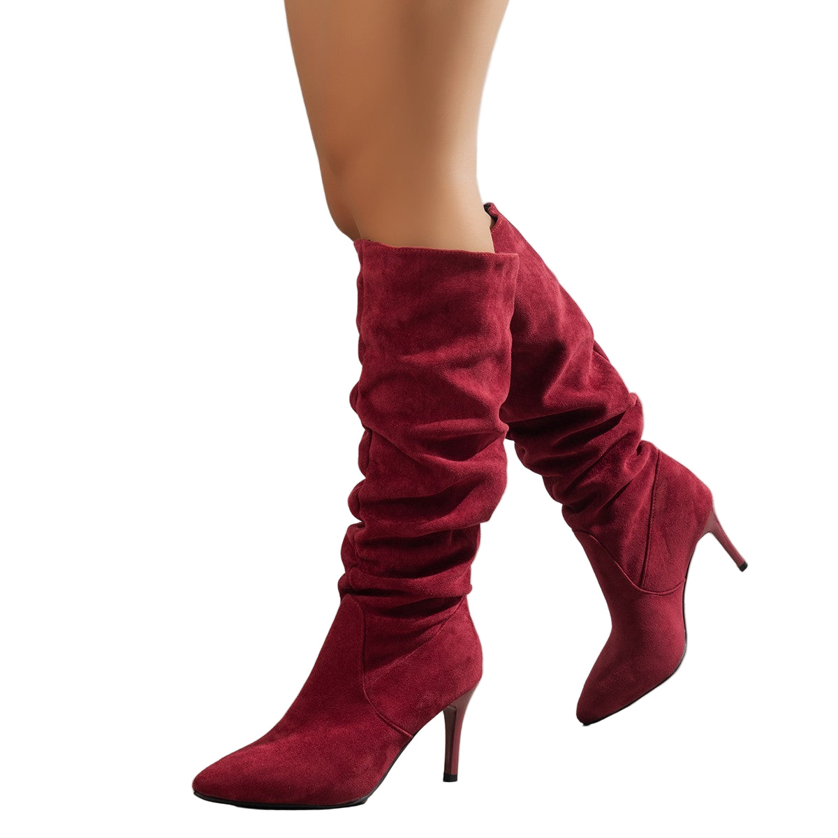 Opal Womens Pointed Toe Slouchy Stiletto Boots