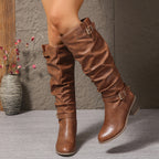 Brynn Womens Slouch Buckle Tall Boots