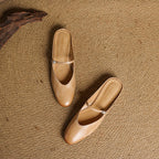 Selma Mary-Jane Leather Mules