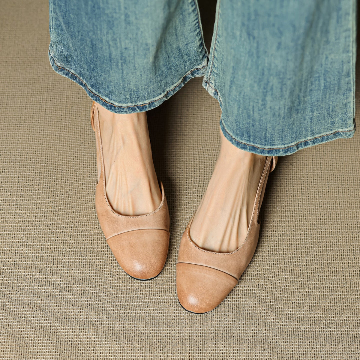 Caia Slingback Leather Heels
