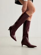 Esther Womens Over Knee Block Heel Boots High