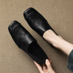 Marquette Square-Toe Leather Slip-On