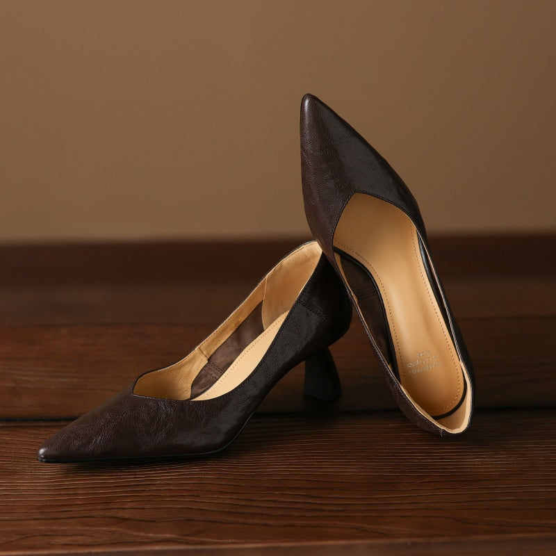 Riva Sculpted Leather Pumps