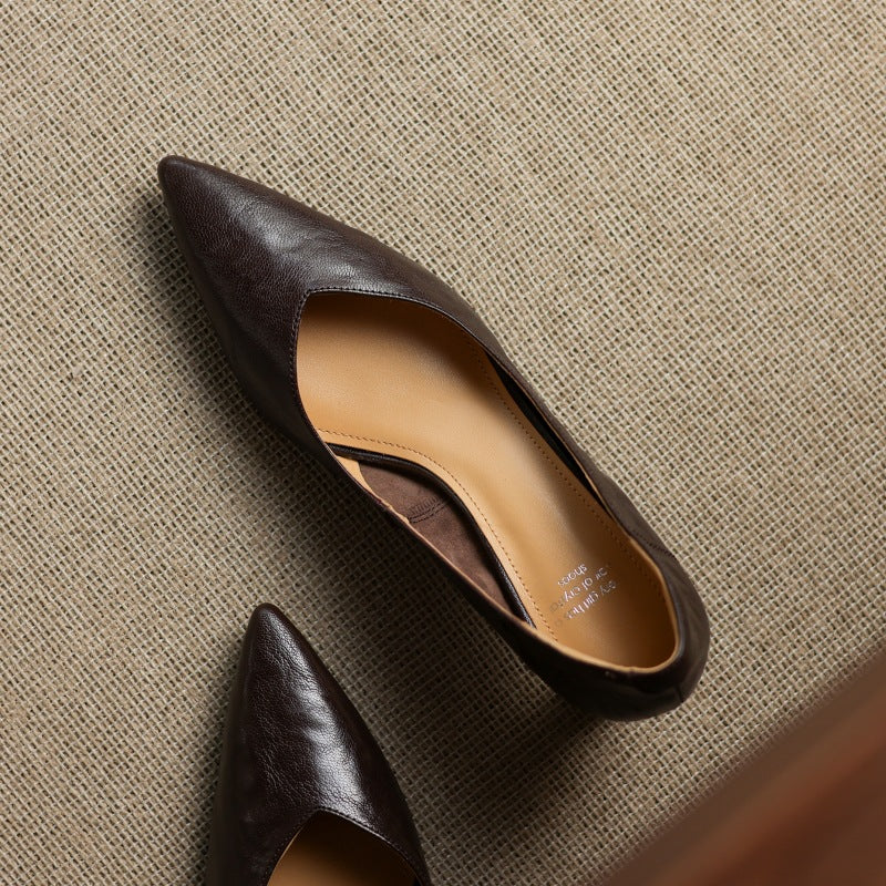 Riva Sculpted Leather Pumps