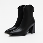 Catherine Womens Ankle Boots Pointed Toe Metal Tip