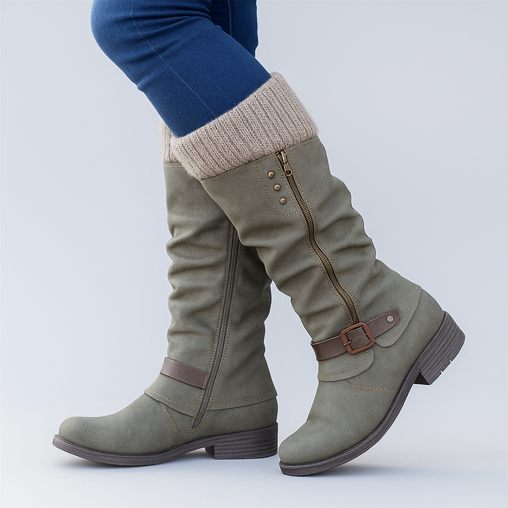 Bonnie Womens Supportive Buckle Boots