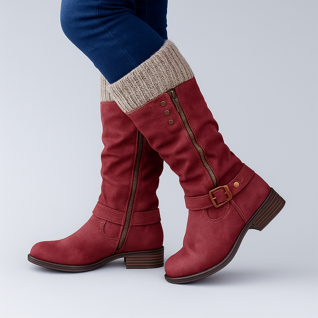 Bonnie Womens Supportive Buckle Boots