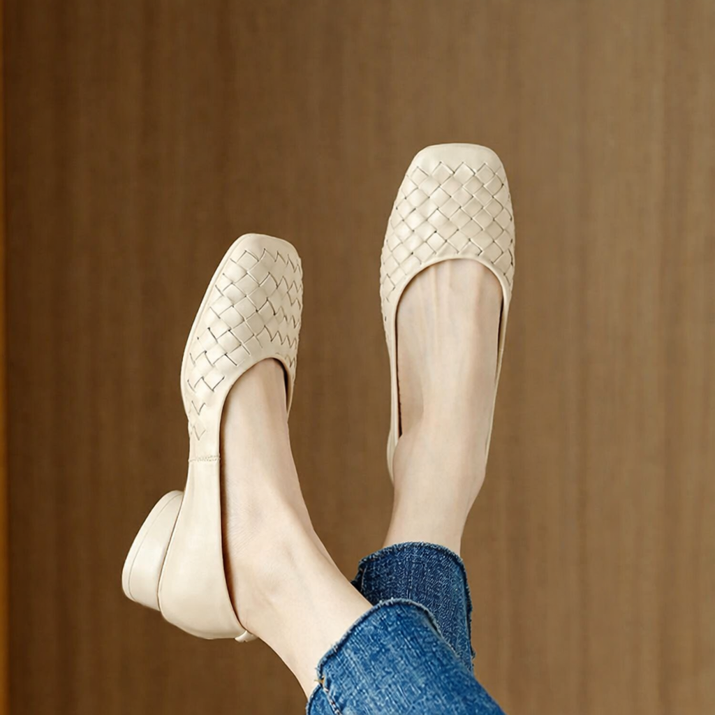 Marcelle Womens Leather Flats