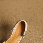 Marais Woven Leather Heels