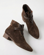 Violet Womens Boots Side Zip Ankle