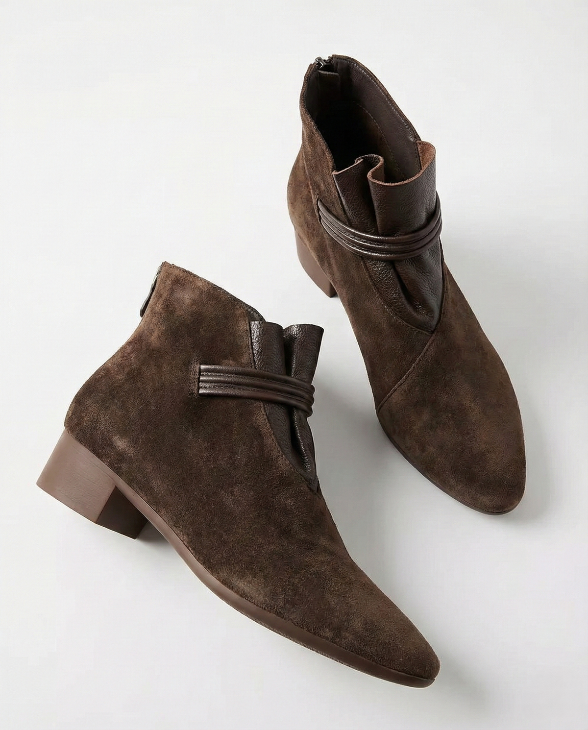 Violet Womens Boots Side Zip Ankle