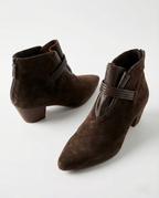 Violet Womens Boots Side Zip Ankle