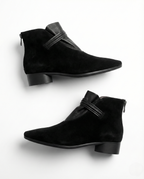 Violet Womens Boots Side Zip Ankle