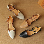 Calenne Leather Slingbacks