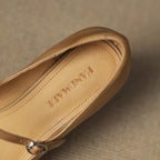 Caelen Leather Block Heels