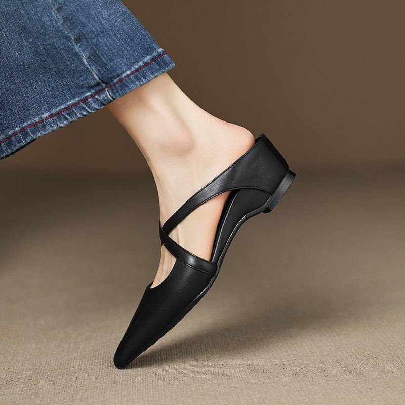 Eryne Leather Mules