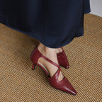 Celest Leather Mary-Jane Heels