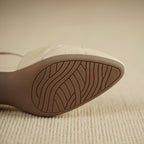 Caelin Lambskin Leather Heels