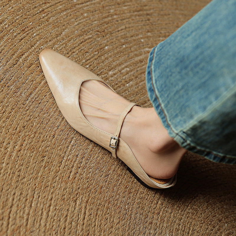 Envara Leather Mules