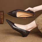 Veloria Lambskin Leather Flats