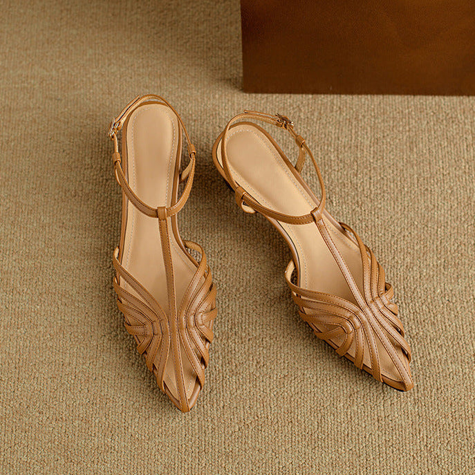 Elowen T-Strap Heels