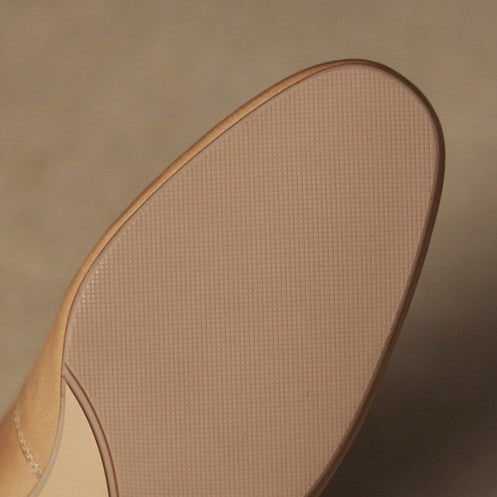 Caelen Leather Block Heels