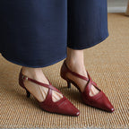 Celest Leather Mary-Jane Heels