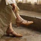 Rovell T-Bar Leather Mules