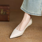 Veloria Lambskin Leather Flats