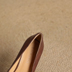 Elviera Square Leather Pumps