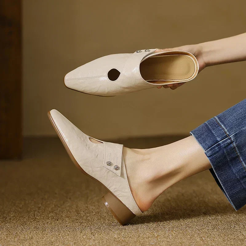 Alice Womens Agnit Genuine Leather Mules
