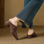Alice Womens Agnit Genuine Leather Mules