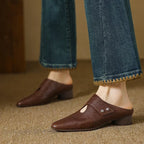Alice Womens Agnit Genuine Leather Mules