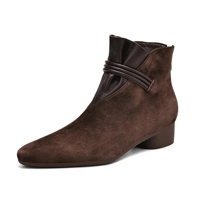 Violet Womens Boots Side Zip Ankle