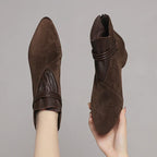 Violet Womens Boots Side Zip Ankle