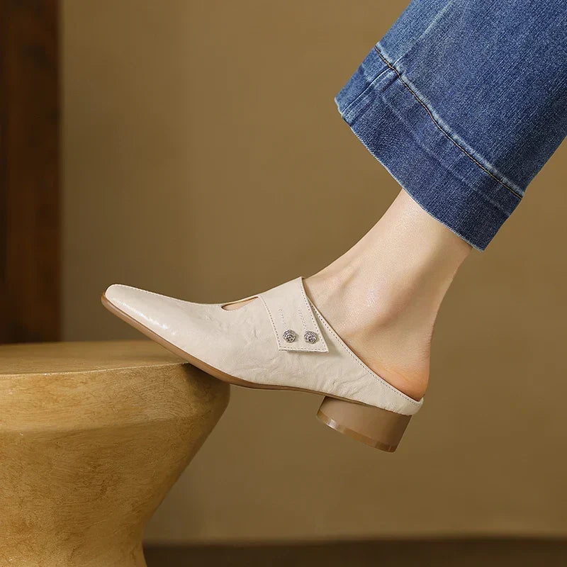 Alice Womens Agnit Genuine Leather Mules