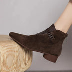 Violet Womens Boots Side Zip Ankle