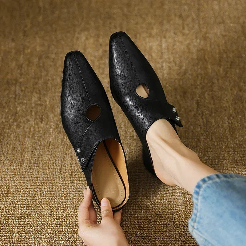 Alice Womens Agnit Genuine Leather Mules