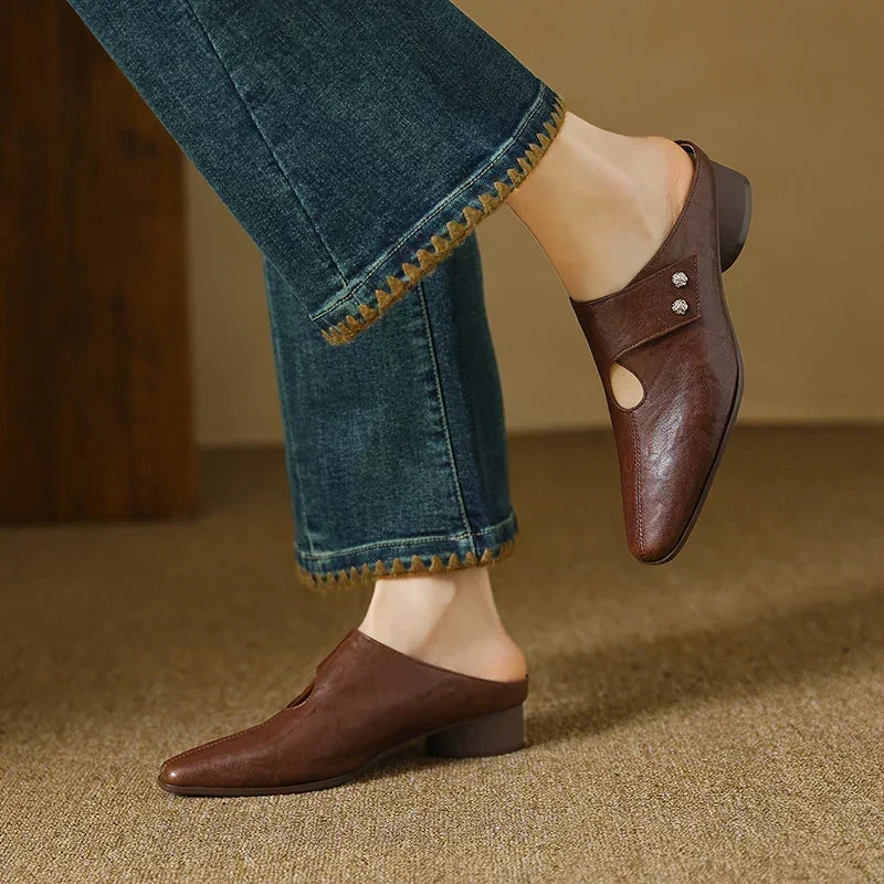 Alice Womens Agnit Genuine Leather Mules