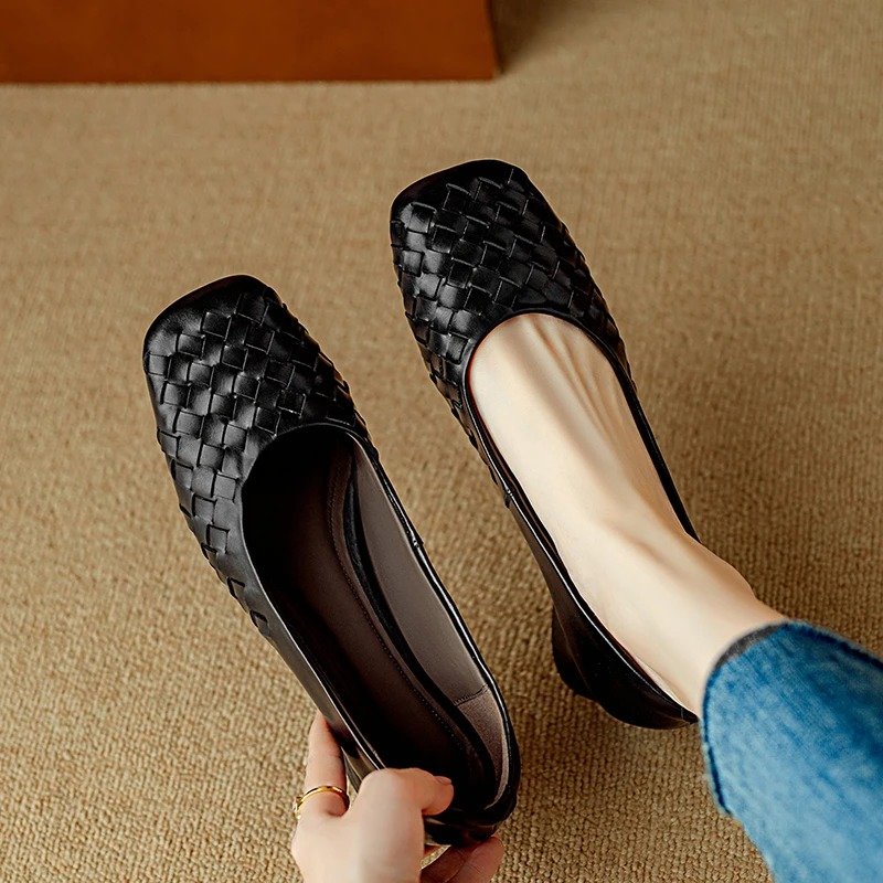 Marcelle Womens Leather Flats
